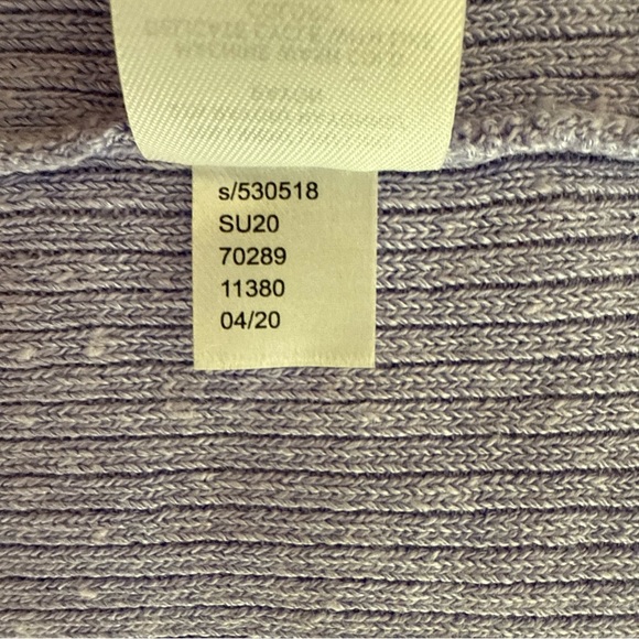Ann Taylor Linen Blend Open Cardigan Lavender Long Sleeve Size Medium Casual - Picture 5 of 7